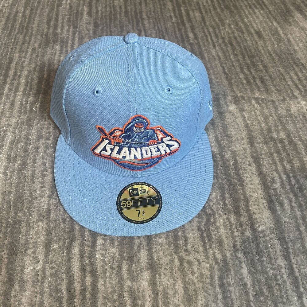 New York Islanders Hat Cap Fitted 7 1/4 Blue Fisherman Hat Club 59FIFTY New Era